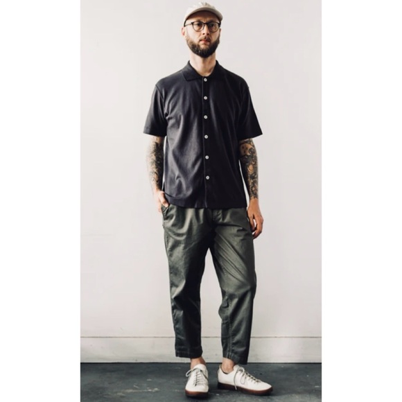 LADY WHITE CO. • Black/White Short Sleeve Button Down Shirt, S - Picture 16 of 16